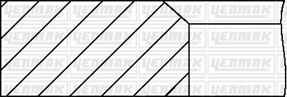 YENMAK 99-09279-000 Segman Std Honda Civic 1600 Cc D16 Vtec 75mm  ####